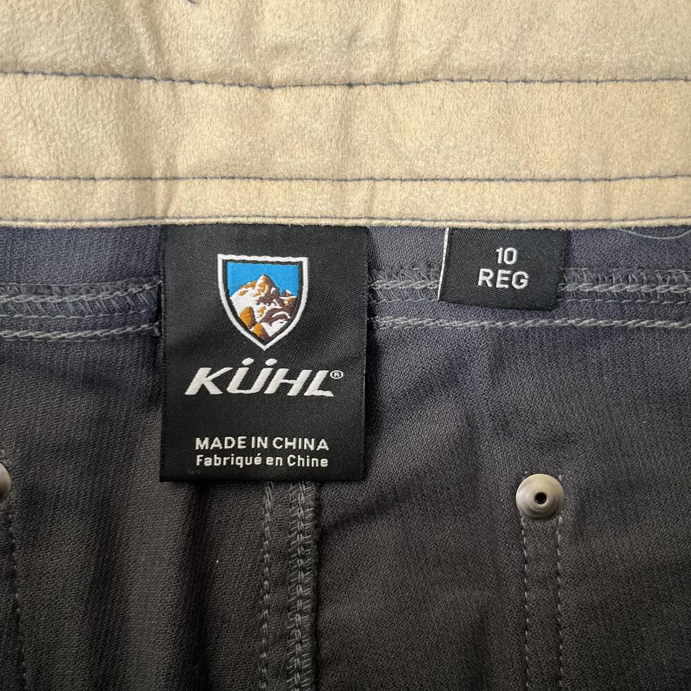 Kuhl Pants Womens 10 Gray Corduroy Chino Straight Leg Stretch Travel Hiking - Picture 5 of 9